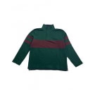 Crew Clothing Company Μπλούζα Polo Rugby Casual Ριγέ Πράσινο Μπορντό Ανδρική L
