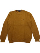 CREW CLOTHING COMPANY Πλεκτό Πουλόβερ Casual Κίτρινο Μουσταρδί Ανδρικό XL