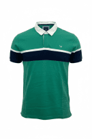 Crew Clothing Company Polo Μπλούζα Casual Logo Πράσινο Ανδρικό XXL