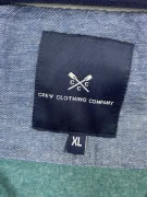 CREW CLOTHING ΦΟΥΤΕΡ ΜΕ ΦΕΡΜΟΥΑΡ CASUAL ΛΟΓΟΤΥΠΟ ΠΡΑΣΙΝΟ-ΠΕΤΡΟΛ ΑΝΔΡΙΚΟ XL