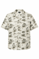 CROFT AND BARROW CAMICIA TROPICAL BEIGE UOMO PRE OWNED