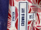 CROWN AND IVY ΠΟΥΚΑΜΙΣΟ HAWAIIAN ΡΕΤΡΟ ΚΟΚΚΙΝΟ ΑΝΤΡΙΚΟ PRE OWNED XXL