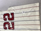 CRUSADER CANOTTA BASEBALL RIGATA BIANCA UOMO PRE OWNED L