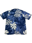 CUBAVERA SHIRT HAWAIIAN BLUE MENS PRE OWNED L