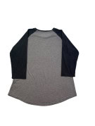 DALLAS STARS ΓΚΡΙ ΚΑΙ ΜΑΥΡΟ RAGLAN GRAPHIC TEE ΓΥΝΑΙΚΕΙΟ PRE OWNED S