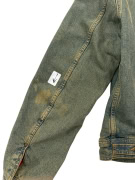 D&G Dolce & Gabbana Denim Jacket Vintage Με Λογότυπο Μπλε/Λαδί Ανδρικό M