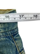 D&G DOLCE & GABBANA JEANS ΠΑΝΤΕΛΟΝΙ VINTAGE DISTRESSED LOGO PATCH ΜΠΛΕ ΑΝΔΡΙΚΟ M