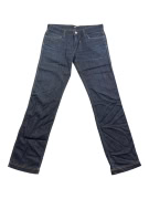 D&G DOLCE & GABBANA JEANS ΠΑΝΤΕΛΟΝΙ VINTAGE LEATHER LOGO ΜΠΛΕ ΑΝΔΡΙΚΟ M