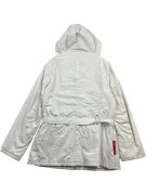 D&G DOLCE & GABBANA VINTAGE BELTED JACKET WHITE WOMEN XXL