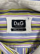 D&G ΠΟΥΚΑΜΙΣΟ ΡΙΓΕ ΠΟΛΥΧΡΩΜΟ ΑΝΔΡΙΚΟ L