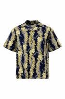 DANIEL HECHTER ΠΟΥΚΑΜΙΣΟ HAWAIIAN FLORAL ΝΑΥΤΙΚΟ ΜΠΛΕ ΑΝΤΡΙΚΟ PRE OWNED XXL