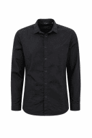 DANIELE ALESSANDRINI CAMICIA MINIMAL NERA UOMO PRE OWNED M