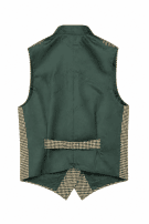 DAVID SADDLER GILET CHECK VERDE UOMO PRE OWNED S