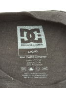 DC SHOES LONG SLEEVE T-SHIRT BIG LOGO STREETWEAR BLACK UNISEX L