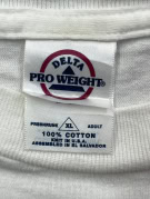 DELTA PRO WEIGHT GRAPHIC TEE OFF WHITE UNISEX PRE OWNED XL