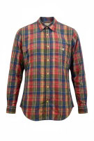 DENIM AND SUPPLY RALPH LAUREN ΠΟΥΚΑΜΙΣΟ ΚΑΡΟ ΠΟΛΥΧΡΩΜΟ ΑΝΤΡΙΚΟ PRE OWNED L