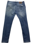 Denim Jeans Distressed Vintage Μπλε Ανδρικό XL