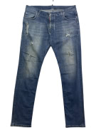 Denim Jeans Distressed Vintage Μπλε Ανδρικό XL