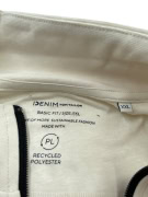 Denim Tom Tailor Φούτερ 1/4 Zip Casual Logo Εκρού Ανδρικό XXL