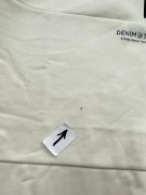 Denim Tom Tailor Φούτερ 1/4 Zip Casual Logo Εκρού Ανδρικό XXL