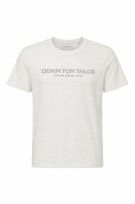 DENIM TOM TAILOR T SHIRT MINIMAL OFF WHITE ΑΝΤΡΙΚΟ PRE OWNED L