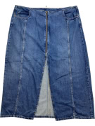 Denim Vintage Midi Φούστα Μπλε Γυναικεία 3XL/4XL