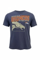 DENVER BRONCOS GRAPHIC TEE RETRO ΜΠΛΕ ΑΝΤΡΙΚΟ PRE OWNED L