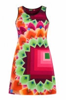 DESIGUAL DRESS MINIMAL MULTICOLOR WOMEN PRE OWNED M