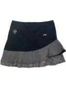 DESIGUAL Patchwork Skirt Vintage with Logo Black Women's L