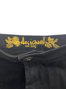 DESIGUAL Patchwork Skirt Vintage with Logo Black Women's L