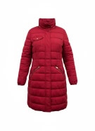 DESIGUAL ΜΠΟΥΦΑΝ PUFFER VINTAGE EMBOSSED ΚΟΚΚΙΝΟ ΓΥΝΑΙΚΕΙΟ L