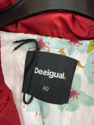 DESIGUAL ΜΠΟΥΦΑΝ PUFFER VINTAGE EMBOSSED ΚΟΚΚΙΝΟ ΓΥΝΑΙΚΕΙΟ L