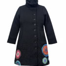 DESIGUAL CAPPOTTO GRAPHIC NERO DA DONNA PRE-OWNED