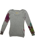 Desigual Πλεκτή Μπλούζα Vintage Floral Pattern Πολύχρωμη Γυναικεία S
