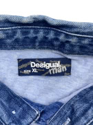 DESIGUAL POLO SHIRT DENIM COLLAR LOGO BLUE ΑΝΔΡΙΚΟ XL