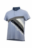 DESIGUAL POLO SHIRT DENIM COLLAR LOGO BLUE ΑΝΔΡΙΚΟ XL