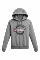 DESIGUAL ZIP HOODIE GRAPHIC ΓΚΡΙ ΓΥΝΑΙΚΕΙΟ PRE OWNED M