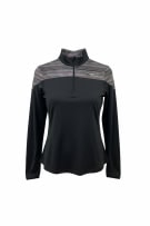DIADORA Athletic Top 1/4 Zip Sport Multicolor-Black Women’s M