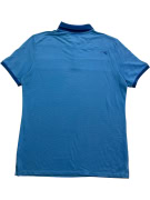 DIADORA Polo casual colorblock con logo blu da uomo XXL