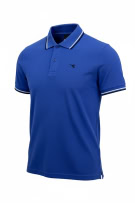 DIADORA Polo T-Shirt Logo Μπλε Ρουά UNISEX S