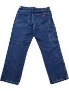 DICKIES CARPENTER PANTS WORKWEAR WASHED BLUE MENS PRE OWNED XL