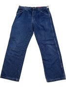 DICKIES CARPENTER PANTS WORKWEAR WASHED BLUE MENS PRE OWNED XL