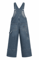 DICKIES DUNGAREES WIDE LEG WASHED BLUE ΓΥΝΑΙΚΕΙΟ PRE OWNED L