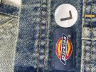 DICKIES DUNGAREES WIDE LEG WASHED BLUE ΓΥΝΑΙΚΕΙΟ PRE OWNED L