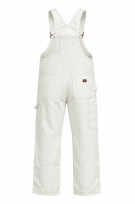 DICKIES SALOPETTE WORKWEAR OFF WHITE UNISEX PRE OWNED L