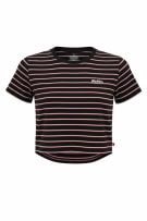 Dickies Γυναικείο Ριγέ T-Shirt Μαύρο Size XS
