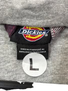 DICKIES QUILTED HOODED SHIRT JACKET WORKWEAR BURGUNDY PLAID MEN PRE OWNED L