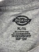DICKIES LONG SLEEVE T SHIRT MINIMAL GREY MEN PRE OWNED XL