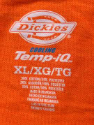 DICKIES LONG SLEEVE T SHIRT WORKWEAR ORANGE MENS PRE OWNED XL