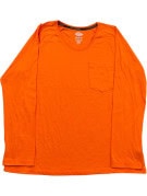 DICKIES LONG SLEEVE T SHIRT WORKWEAR ORANGE MENS PRE OWNED XL